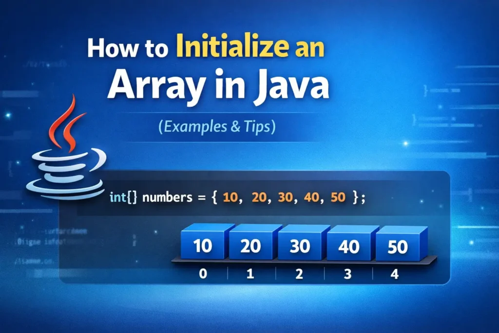How to initialise an array in Java